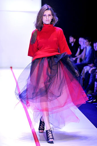 Lyudmila Norsoyan, Fall/Winter 2011. New York Fashion Week 2011. [Foto: Pascal Le Segretain/Getty Images]