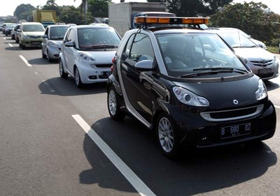 Test Drive Smart ke Bandung