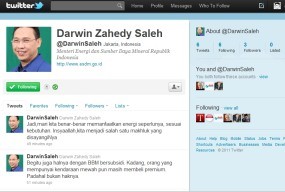 Darwin Saleh Berkicau Menyapa Sahabat Lewat Twitter