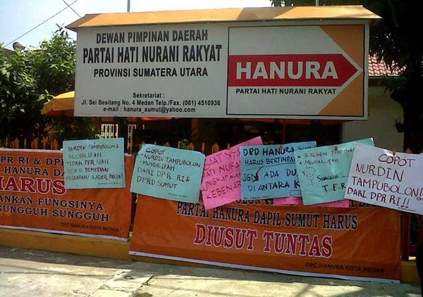 DPD Hanura Sumut Didemo Kadernya