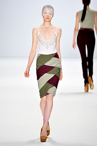 Stephan Pelger, Spring/Summer 2012. New York Fashion Week 2012. [Photo by Gareth Cattermole/Getty Images for IMG]