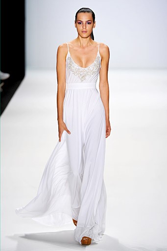 Stephan Pelger, Spring/Summer 2012. New York Fashion Week 2012. [Photo by Gareth Cattermole/Getty Images for IMG]