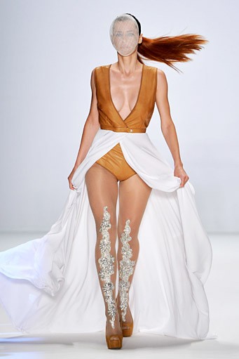 Stephan Pelger, Spring/Summer 2012. New York Fashion Week 2012. [Photo by Gareth Cattermole/Getty Images for IMG]