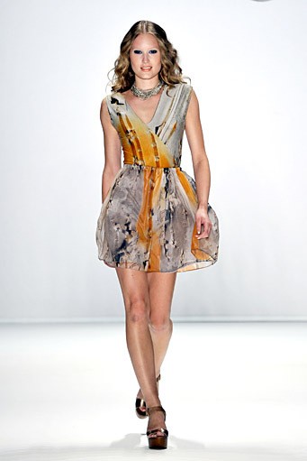 Frida Weyer, Spring/Summer 2012. New York Fashion Week 2012. [Photo by Gareth Cattermole/Getty Images for IMG]