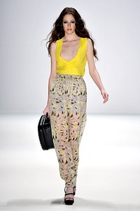 Frida Weyer, Spring/Summer 2012. New York Fashion Week 2012. [Photo by Gareth Cattermole/Getty Images for IMG]