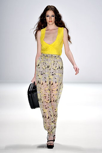 Frida Weyer, Spring/Summer 2012. New York Fashion Week 2012. [Photo by Gareth Cattermole/Getty Images for IMG]