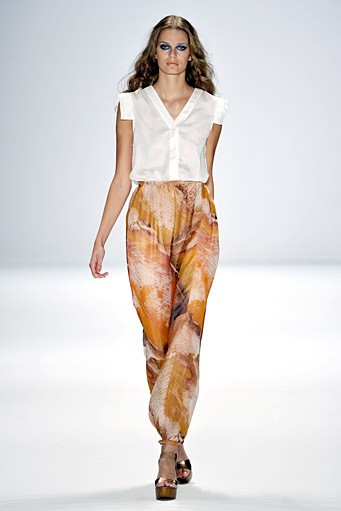Frida Weyer, Spring/Summer 2012. New York Fashion Week 2012. [Photo by Gareth Cattermole/Getty Images for IMG]