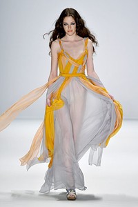 Frida Weyer, Spring/Summer 2012. New York Fashion Week 2012. [Photo by Gareth Cattermole/Getty Images for IMG]