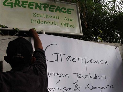 Greenpeace Diminta Daftar ke Kesbangpol