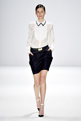 Rena Lange, Spring/Summer 2012. Berlin Fashion Week 2012. [Photo by Gareth Cattermole/Getty Images for IMG]