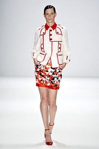 Rena Lange, Spring/Summer 2012. Berlin Fashion Week 2012. [Photo by Gareth Cattermole/Getty Images for IMG]
