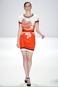 Rena Lange, Spring/Summer 2012. Berlin Fashion Week 2012. [Photo by Gareth Cattermole/Getty Images for IMG]