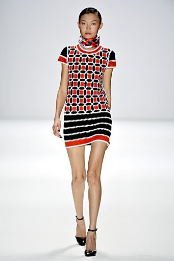 Rena Lange, Spring/Summer 2012. Berlin Fashion Week 2012. [Photo by Gareth Cattermole/Getty Images for IMG]