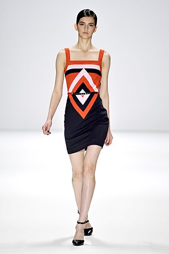 Rena Lange, Spring/Summer 2012. Berlin Fashion Week 2012. [Photo by Gareth Cattermole/Getty Images for IMG]