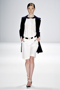 Rena Lange, Spring/Summer 2012. Berlin Fashion Week 2012. [Photo by Gareth Cattermole/Getty Images for IMG]