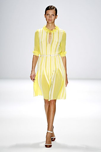 Rena Lange, Spring/Summer 2012. Berlin Fashion Week 2012. [Photo by Gareth Cattermole/Getty Images for IMG]