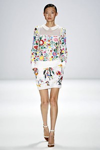 Rena Lange, Spring/Summer 2012. Berlin Fashion Week 2012. [Photo by Gareth Cattermole/Getty Images for IMG]