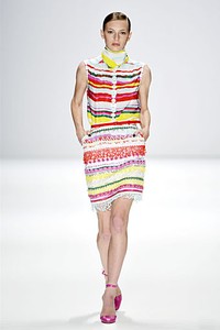 Rena Lange, Spring/Summer 2012. Berlin Fashion Week 2012. [Photo by Gareth Cattermole/Getty Images for IMG]