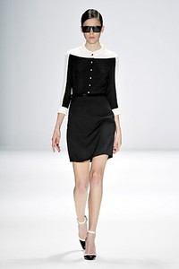 Rena Lange, Spring/Summer 2012. Berlin Fashion Week 2012. [Photo by Gareth Cattermole/Getty Images for IMG]