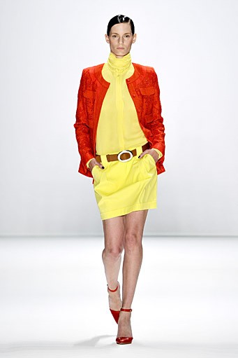 Rena Lange, Spring/Summer 2012. Berlin Fashion Week 2012. [Photo by Gareth Cattermole/Getty Images for IMG]