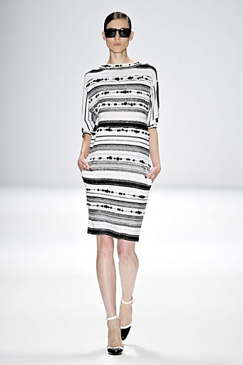 Rena Lange, Spring/Summer 2012. Berlin Fashion Week 2012. [Photo by Gareth Cattermole/Getty Images for IMG]