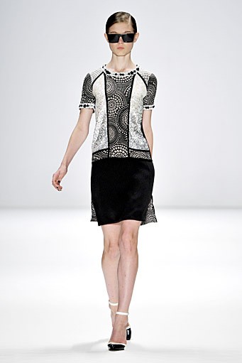 Rena Lange, Spring/Summer 2012. Berlin Fashion Week 2012. [Photo by Gareth Cattermole/Getty Images for IMG]