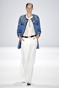 Rena Lange, Spring/Summer 2012. Berlin Fashion Week 2012. [Photo by Gareth Cattermole/Getty Images for IMG]