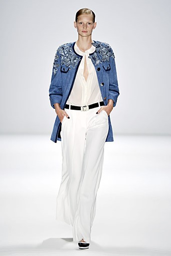 Rena Lange, Spring/Summer 2012. Berlin Fashion Week 2012. [Photo by Gareth Cattermole/Getty Images for IMG]