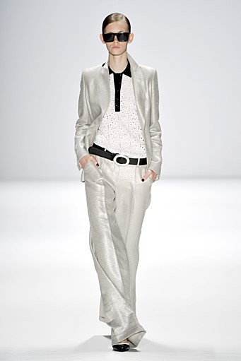 Rena Lange, Spring/Summer 2012. Berlin Fashion Week 2012. [Photo by Gareth Cattermole/Getty Images for IMG]