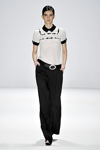 Rena Lange, Spring/Summer 2012. Berlin Fashion Week 2012. [Photo by Gareth Cattermole/Getty Images for IMG]