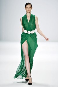 Rena Lange, Spring/Summer 2012. Berlin Fashion Week 2012. [Photo by Gareth Cattermole/Getty Images for IMG]