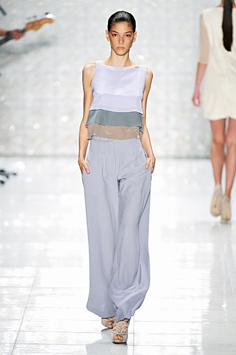 Kilian Kerner, Spring/Summer 2012. Berlin Fashion Week 2012. [Photo by Gareth Cattermole/Getty Images for IMG]