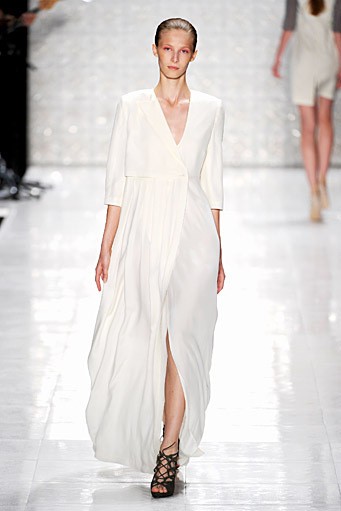 Kilian Kerner, Spring/Summer 2012. Berlin Fashion Week 2012. [Photo by Gareth Cattermole/Getty Images for IMG]