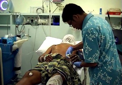 Korban Selamat Kebakaran Kapal Bea Cukai