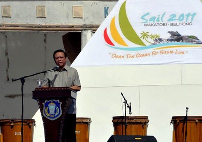 Menko Kesra Launching Sail Wakatobi Belitong