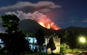 Total Pengungsi Gunung Lokon Capai 5.210 Orang