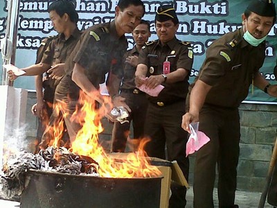 Uang Palsu Rp 7 M Dimusnahkan