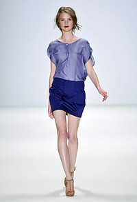 Hien Le, Spring/Summer 2012. Berlin Fashion Week 2012. [Photo by Gareth Cattermole/Getty Images for IMG]