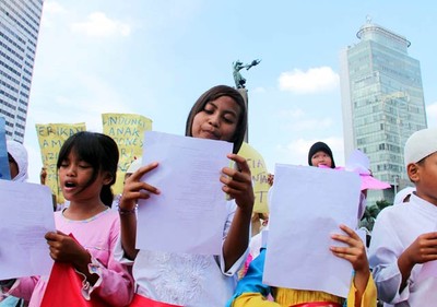 Aksi Damai Suara Anak Indonesia