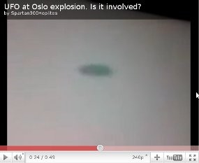 Benda Mirip UFO Terlihat Setelah Serangan Bom di Oslo