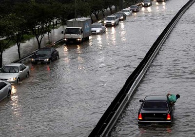 Banjir Landa Korsel