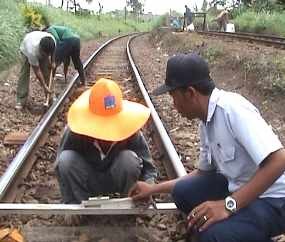 Jelang Mudik, PT KA Daops IX Periksa Sudut Rel yang Rawan