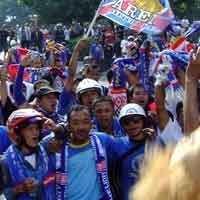 Ratusan Aremania Terjaring Razia Saat Rayakan HUT