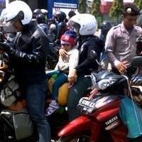 Polisi Imbau Pemudik dengan Sepeda Motor Sering Istirahat