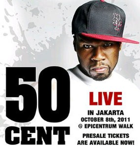 50 Cent Konser di Jakarta 8 Oktober
