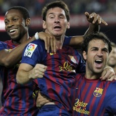 Barca Catat Hat-trick