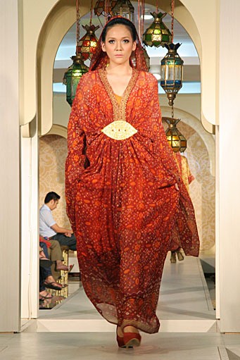 Ghea Panggabean Festive & Celebration Wajah Mode in Ramadan 2012. Blok M Square. Jakarta. [Foto: Mohammad Abduh/Wolipop]