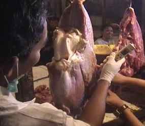 Daging Bercacing Ditemukan di Pasar Lumajang
