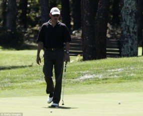 Obama Asyik Bermain Golf Saat Gempa 5,9 SR Guncang AS 