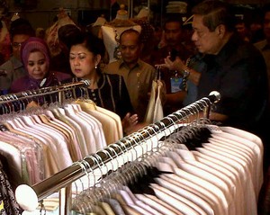 SBY Kepincut Produk Bordir Tasikmalaya